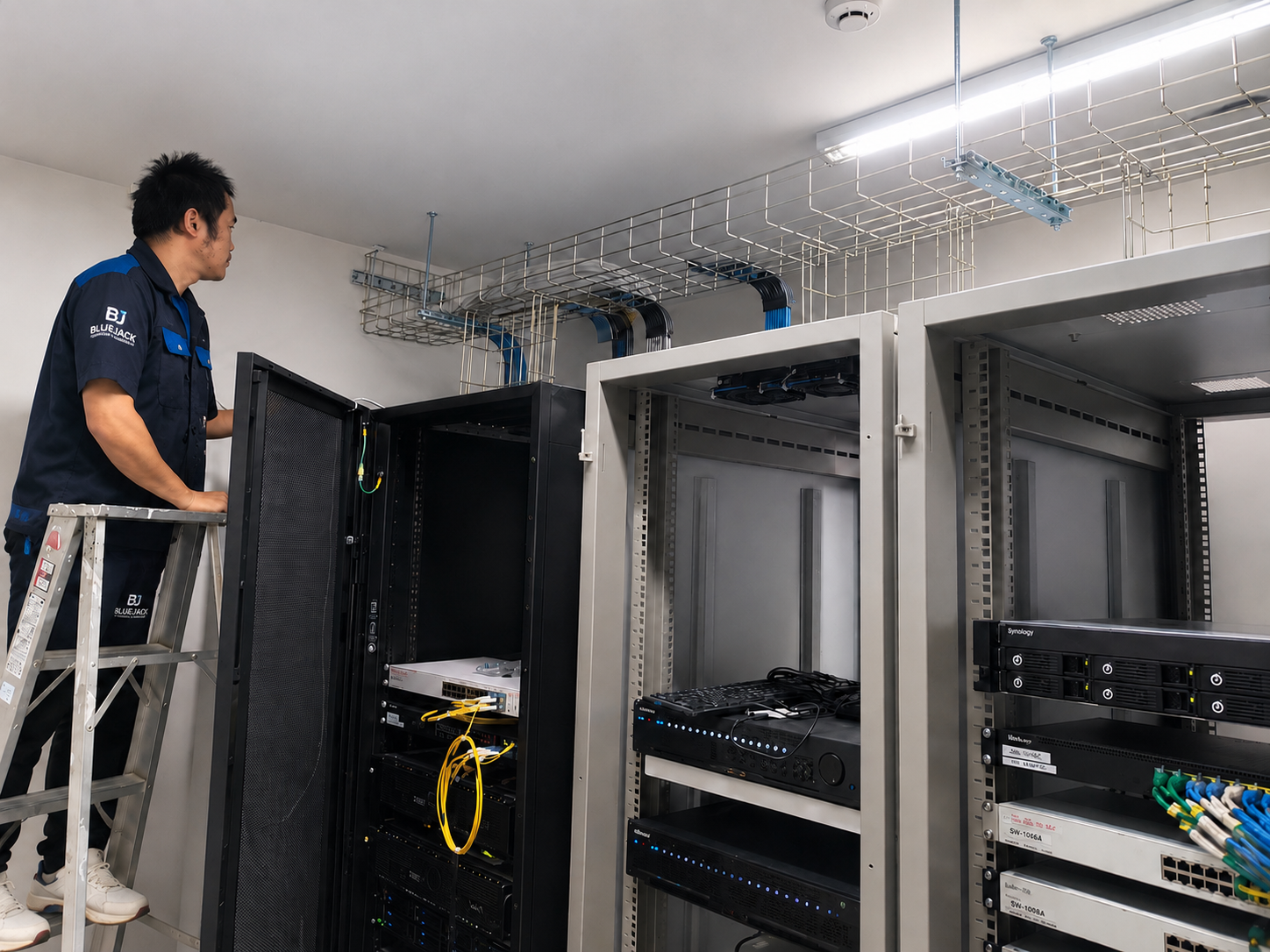 งานติดตั้งระบบ Server & Cable Management